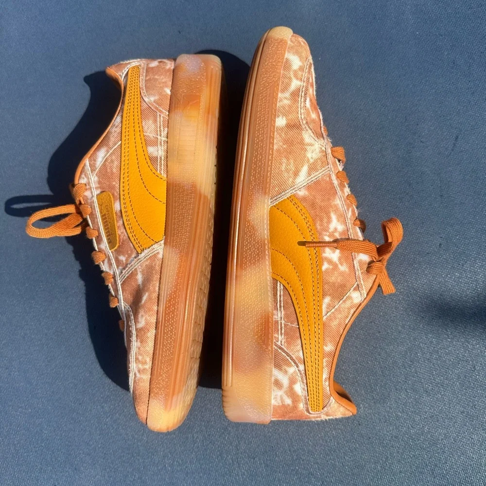 PUMA women’s Orange Tie-Dye Palermo Sneakers size 9.5 color ginger tea - Picture 5 of 9